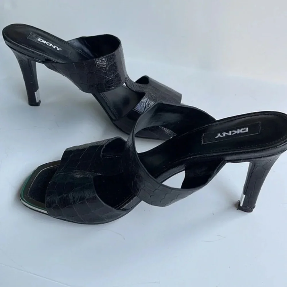 DKNY Black Baz Dress Sandals